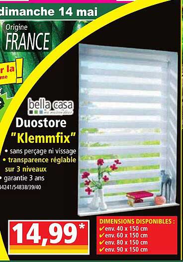 duostore "klemmfix" bella casa