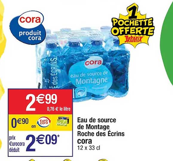 eau de source de montagne roche des écrins cora