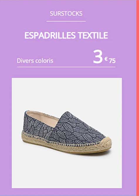 espadrilles textile
