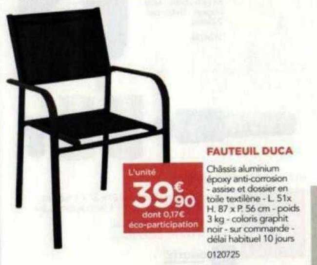 fauteuil duca