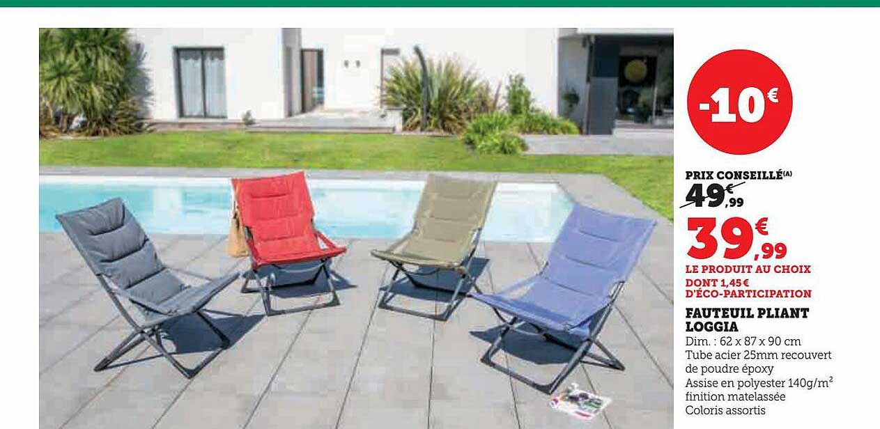 fauteuil pliant loggia