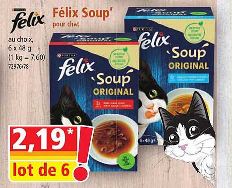 félix soup' pour chat