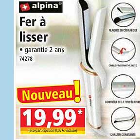 fer à lisser alpina