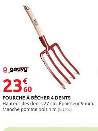 fourche à bêcher 4 dents gouvy