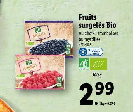 Fruits Surgelés Bio