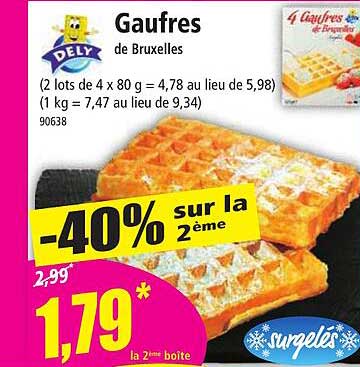 gaufres de bruxelles dely