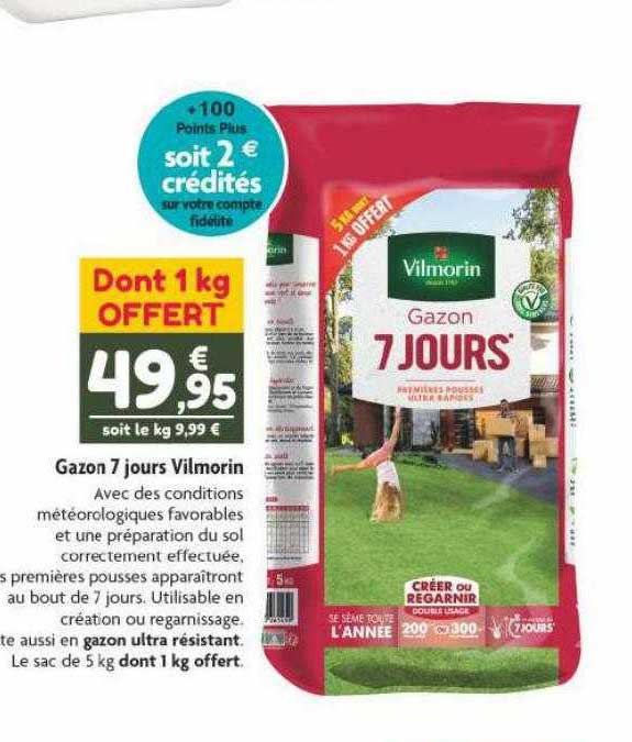 gazon 7 jours vilmorin