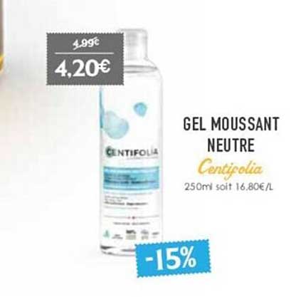 gel moussant neutre centifolia