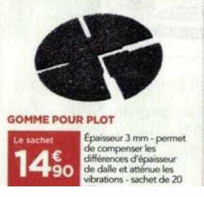 gomme pour plot