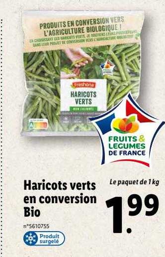 haricots verts en conversion bio