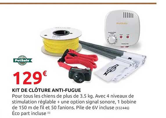 kit de clôture anti-fugue petsafe