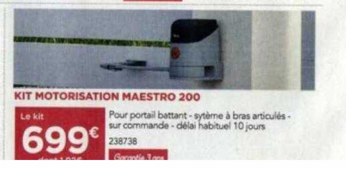 kit motorisation maestro 200