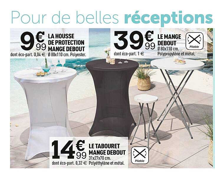 la housse de protection mange debout, le tabouret mange debout, le mange debout