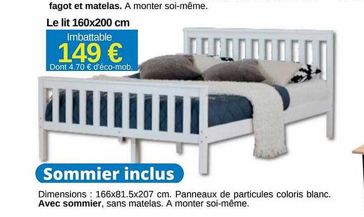 Le Lit 160 X 200 Cm
