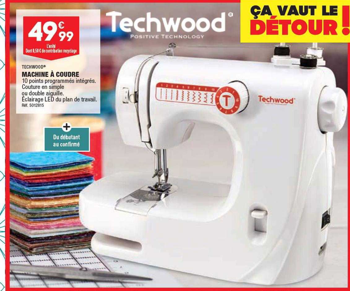 machine à coudre techwood