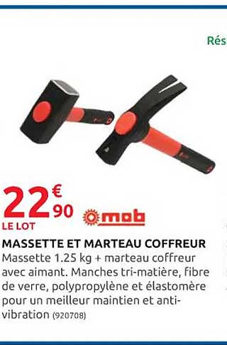 massette et marteau coffreur mob