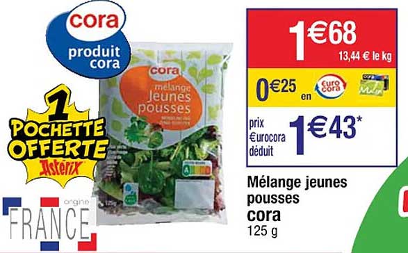 mélange jeunes pousses cora