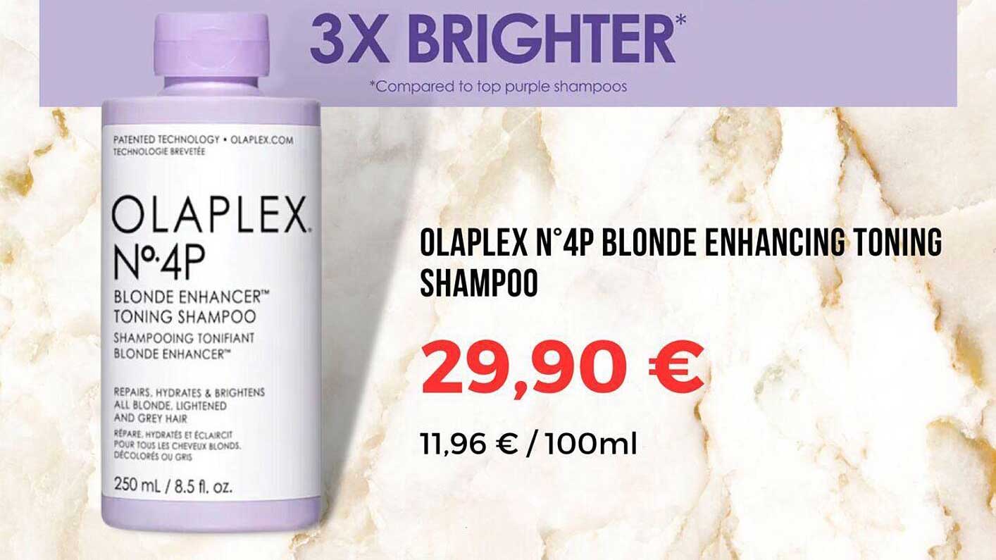 olaplex n°4p blonde enhancing toning shampoo