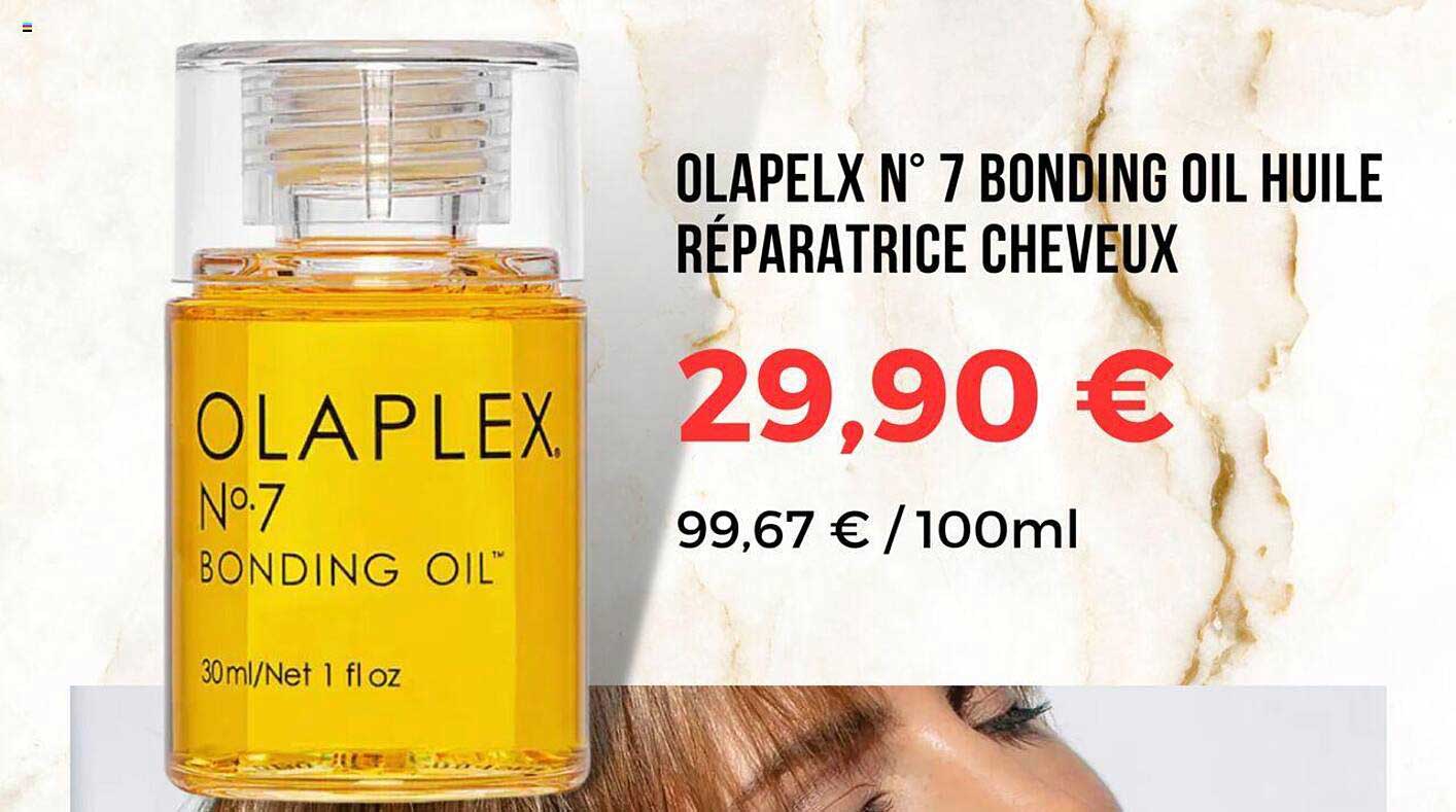 olaplex n°7 bonding oil huile réparatrice cheveux