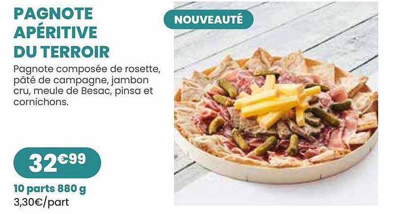 pagnote apéritive du terroir