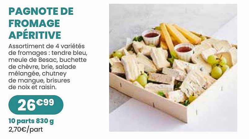 pagnote de fromage apéritive