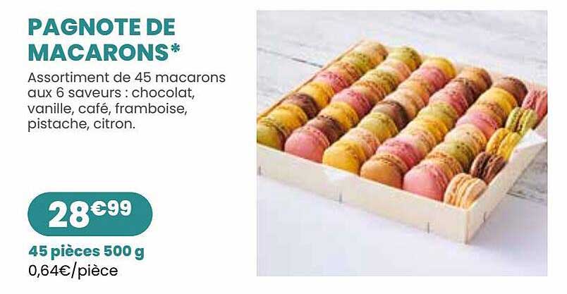 pagnote de macarons