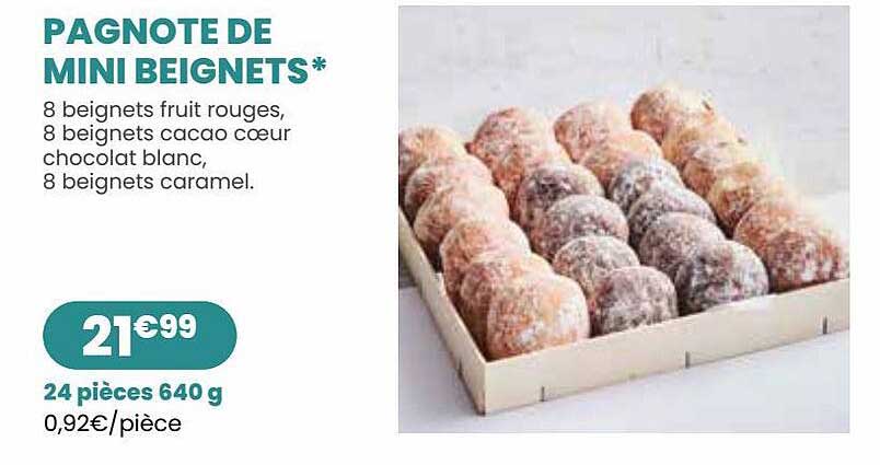 pagnote de mini beignets