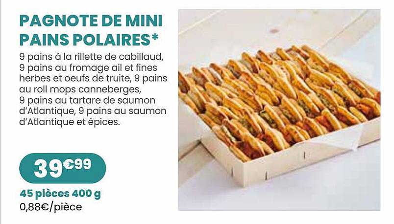 Pagnote De Mini Pains Polaires