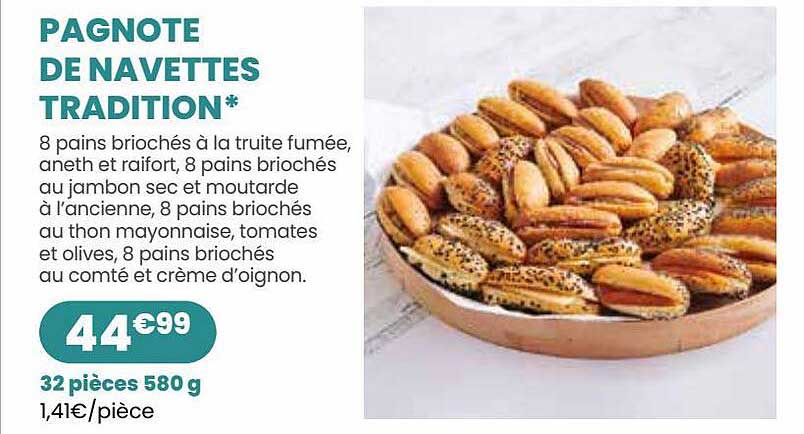 pagnote de navettes tradition