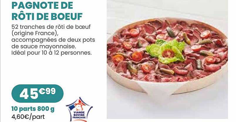 pagnote de rôti de bœuf