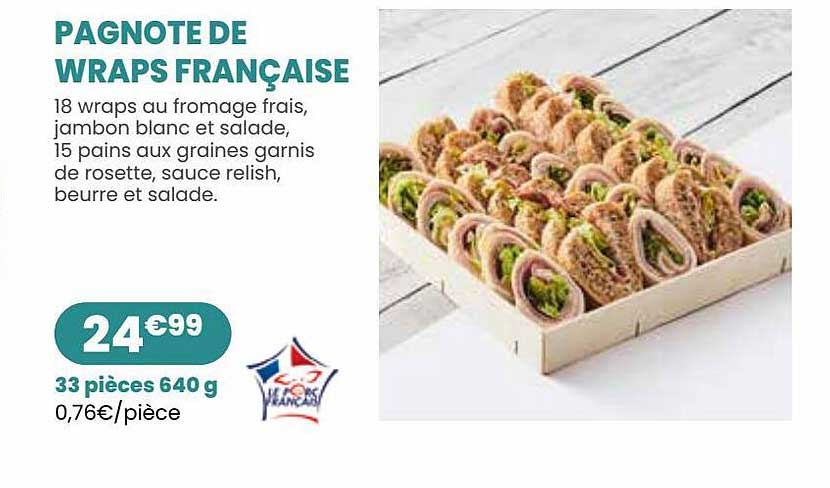 pagnote de wraps française