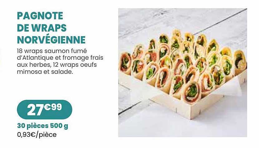 pagnote de wraps norvégienne