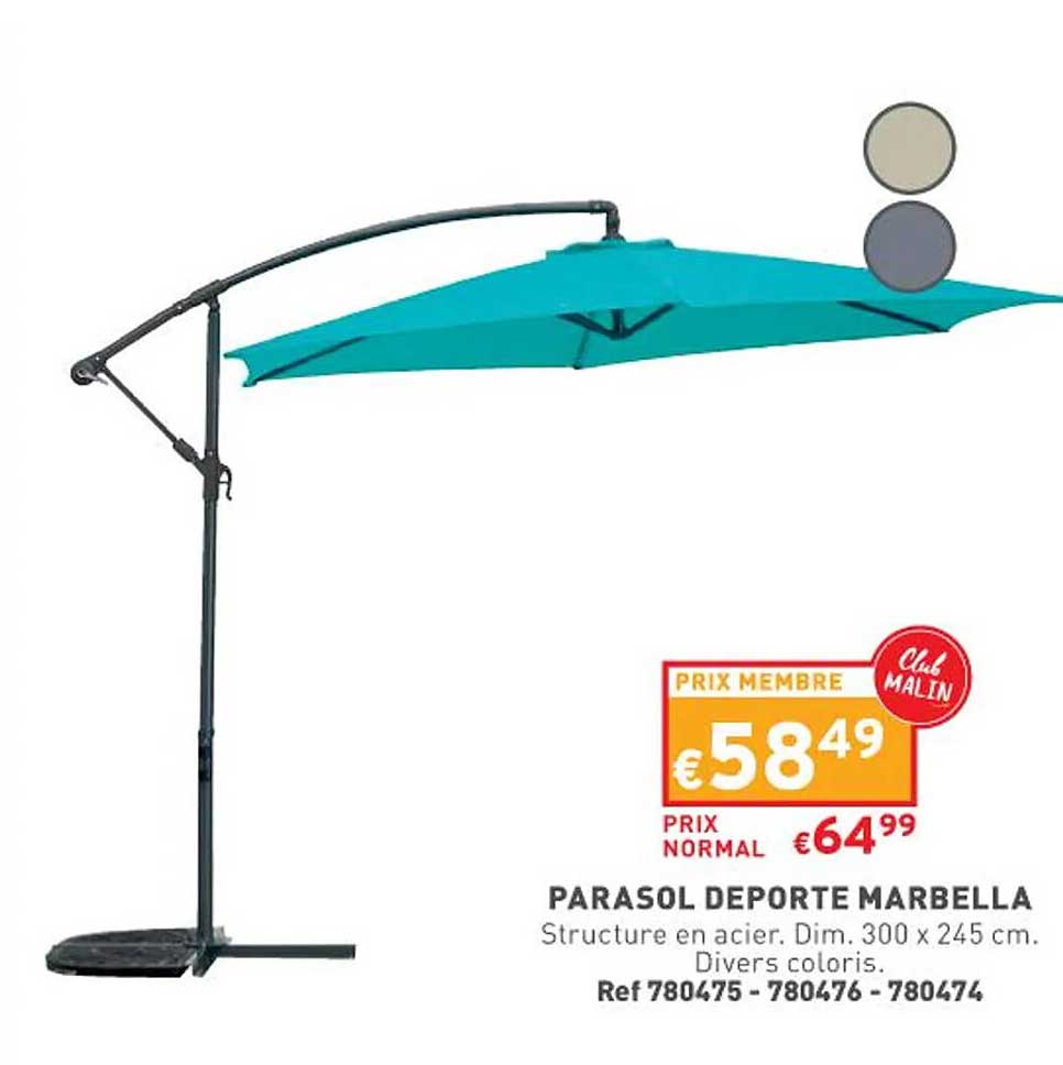 Parasol Déporté Marbella