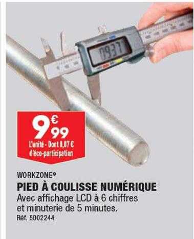 pied à coulisse numérique workzone