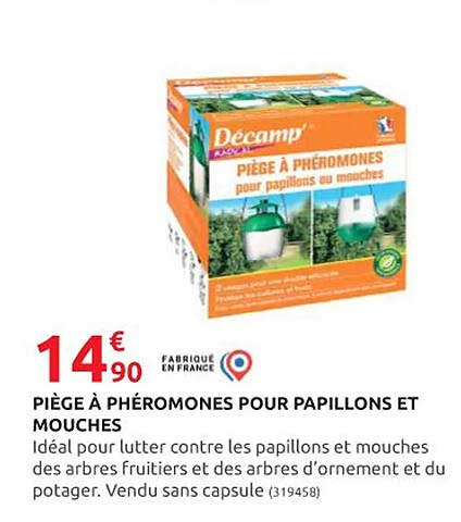 piège à phéromones pour papillons et mouches