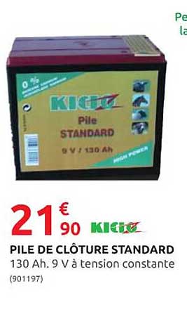 pile de clôture standard kidoz
