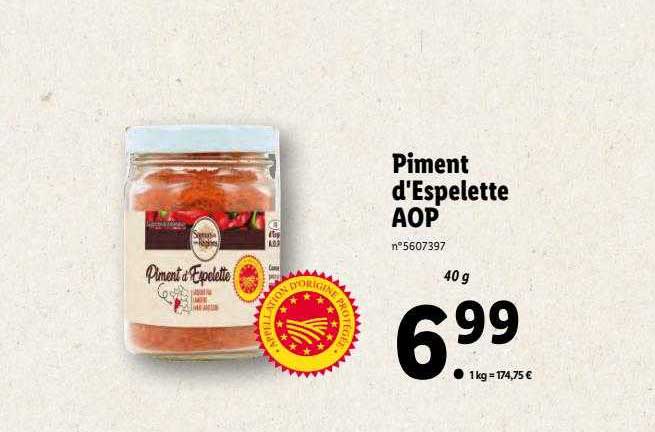 piment d'espelette aop saveurs de nos régions