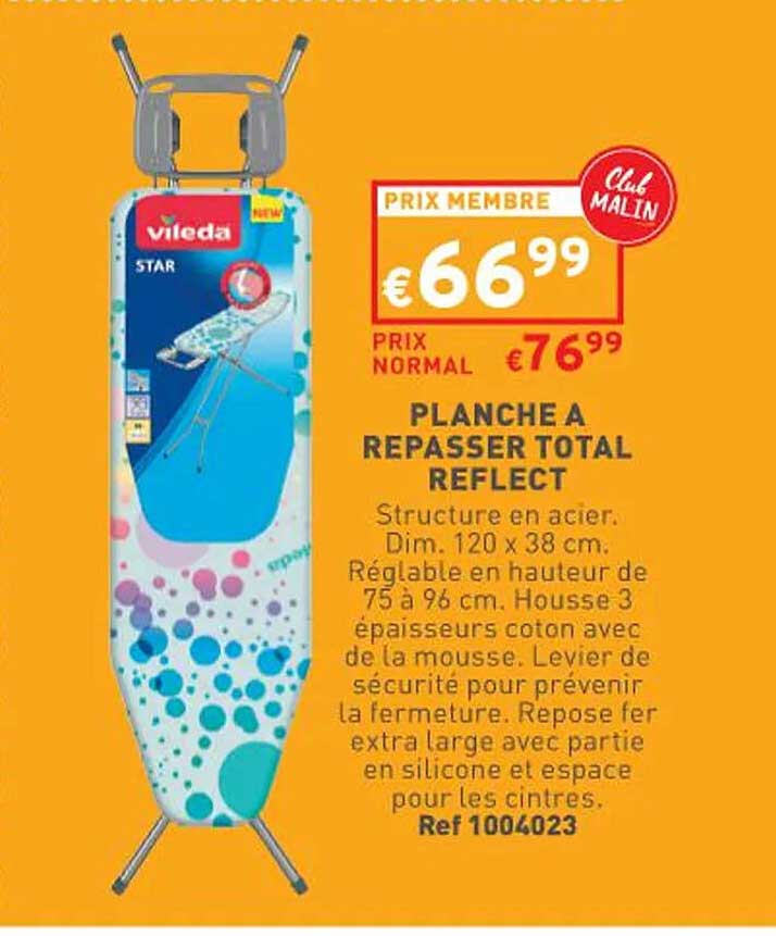 planche à repasser total reflect vileda
