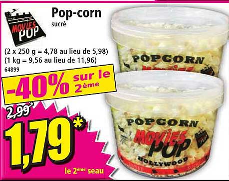 pop-corn sucré movies pop