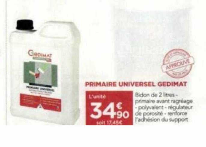 primaire universel gedimat