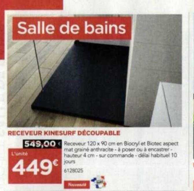 receveur kinesurf découpable