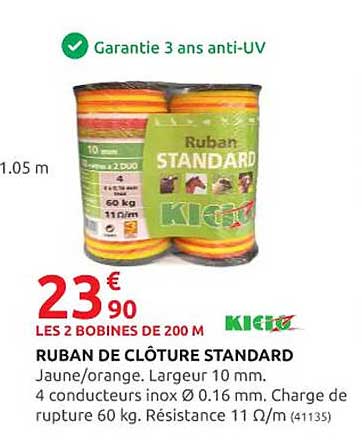 ruban de clôture standard kidoz