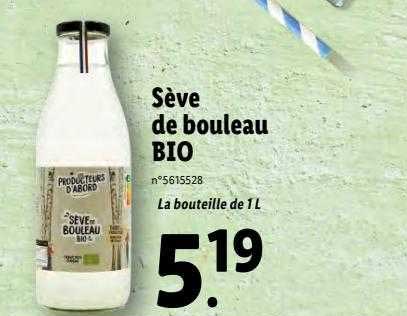 sève de bouleau bio