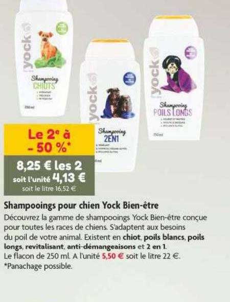 Shampooings Pour Chien Yock Bien-être