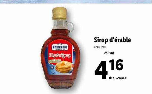 sirop d'érable mcennedy