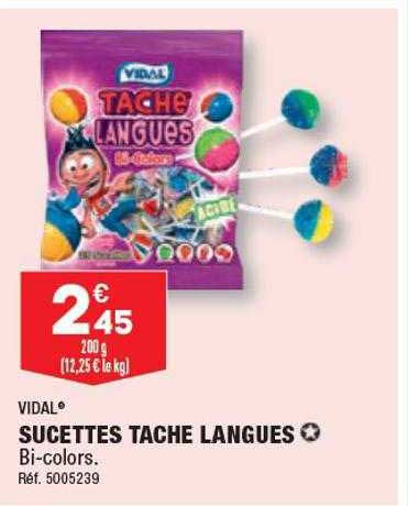 sucettes tache langues vidal