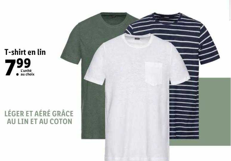 t-shirt en lin
