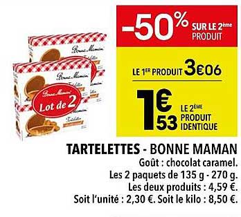 tartelettes - bonne maman