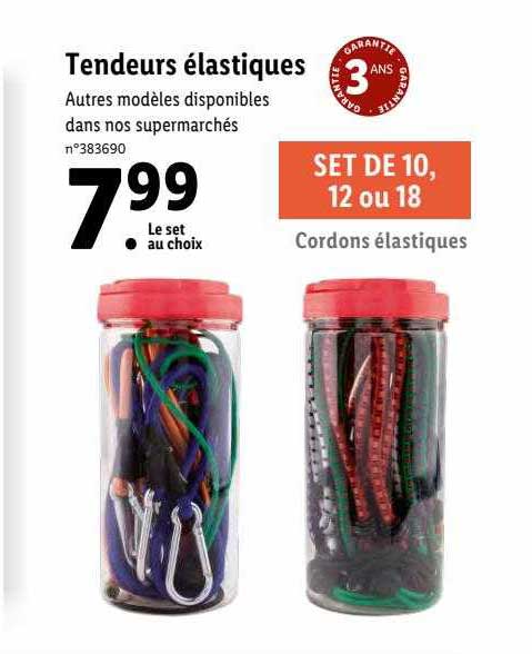 Tendeurs élastiques