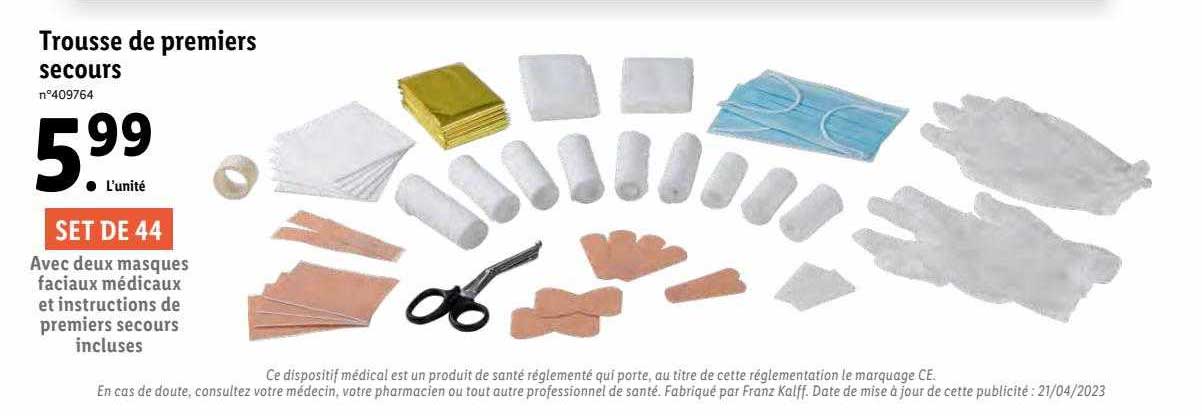 trousse de premiers secours